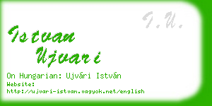 istvan ujvari business card