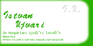 istvan ujvari business card